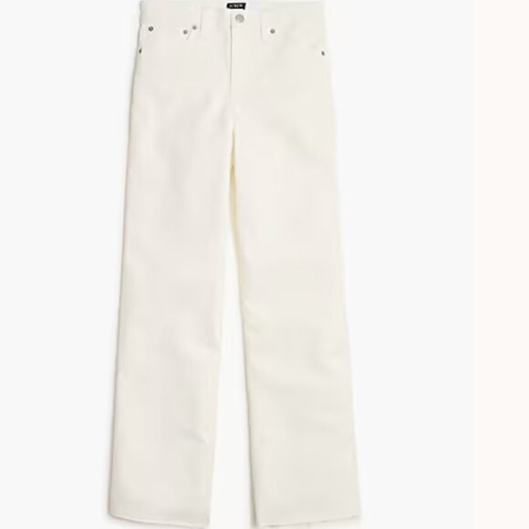 J.Crew Factory Wide-Leg Cropped Jean in All-Day Stretch - Picture 2 of 9
